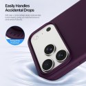 DUX DUCIS futerał PIEL LIQUID SILICONE kompatybilny z MagSafe do iPhone 18 Pro/17 Pro burgundowy