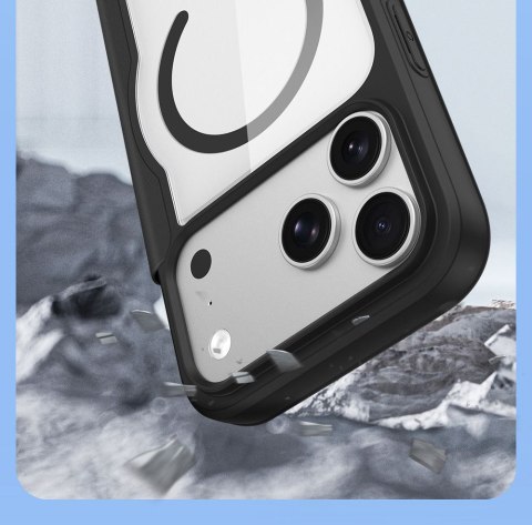 DUX DUCIS futerał SKIN X PRO kompatybilny z MagSafe do iPhone 18 Pro / 17 Pro (Open Ring Version) granatowy