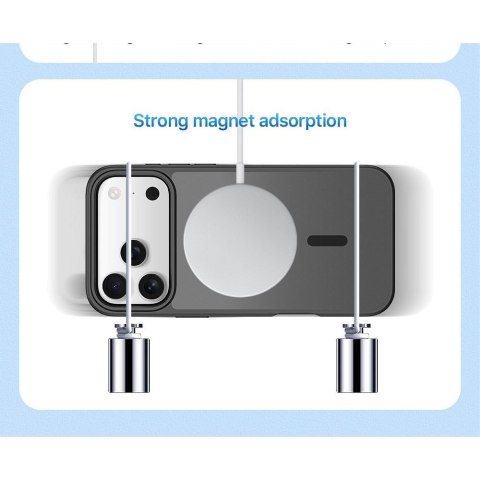 DUX DUCIS futerał YIND kompatybilny z MagSafe do iPhone 18 Pro Max / 17 Pro Max (Open Ring Version) szary