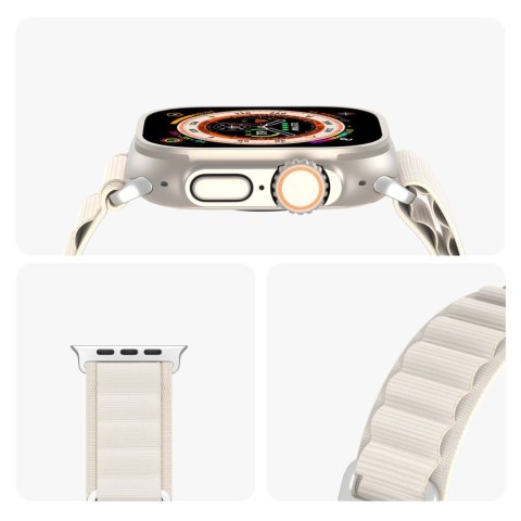 DUX DUCIS pasek GS nylonowy do Apple Watch 42 / 44 / 45 / 49 mm platynowy