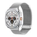 DUX DUCIS pasek MILANESE magnetyczny ze stali nierdzewnej 47 mm srebrny