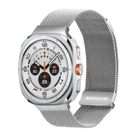 DUX DUCIS pasek MILANESE magnetyczny ze stali nierdzewnej 47 mm srebrny
