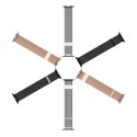 DUX DUCIS pasek MILANESE magnetyczny ze stali nierdzewnej do Apple Watch 38 / 40 / 41 mm czarny