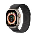 DUX DUCIS pasek YJ nylonowy do Apple Watch 42 / 44 / 45 / 49 mm czarno szary
