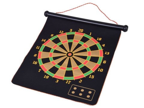 Duża Tarcza Magnetyczna DartBoard Dwustronna 6 Rzutek Lotki GR0865