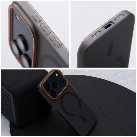 Etui na Honor 600 LITE Go Orange zgodne z MagSafe czarne