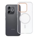 Etui na Honor 600 LITE Go Orange zgodne z MagSafe transparentne