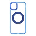Etui na iPhone 11 Frame Circle Stand zgodne z MagSafe granatowe