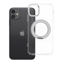 Etui na iPhone 11 Frame Circle Stand zgodne z MagSafe transparentne