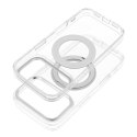 Etui na iPhone 11 Frame Circle Stand zgodne z MagSafe transparentne