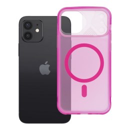 Etui na iPhone 12 / 12 Pro Aurora zgodne z MagSafe różowe