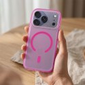 Etui na iPhone 12 / 12 Pro Aurora zgodne z MagSafe różowe