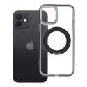 Etui na iPhone 12 Frame Circle Stand zgodne z MagSafe czarne