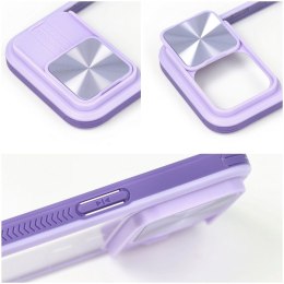 Etui na iPhone 12 PRO Slider fioletowe