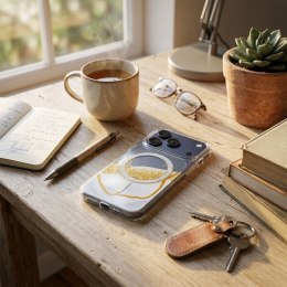 Etui na iPhone 13 / 14 Golden zgodne z MagSafe białe