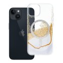 Etui na iPhone 13 / 14 Golden zgodne z MagSafe białe