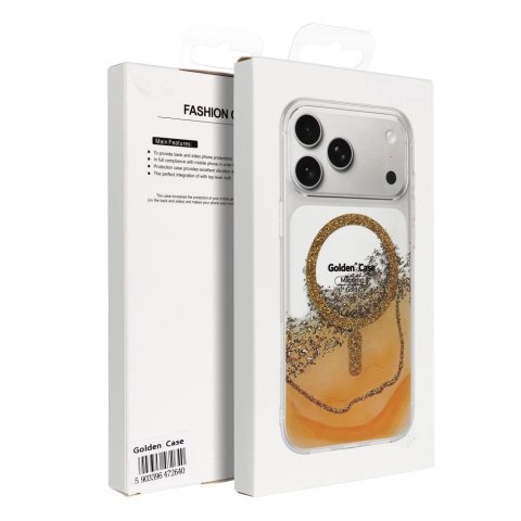 Etui na iPhone 13 / 14 Golden zgodne z MagSafe złote