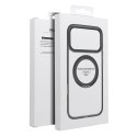 Etui na iPhone 13 Frame Circle Stand zgodne z MagSafe czarne