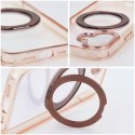 Etui na iPhone 13 Frame Circle Stand zgodne z MagSafe złote