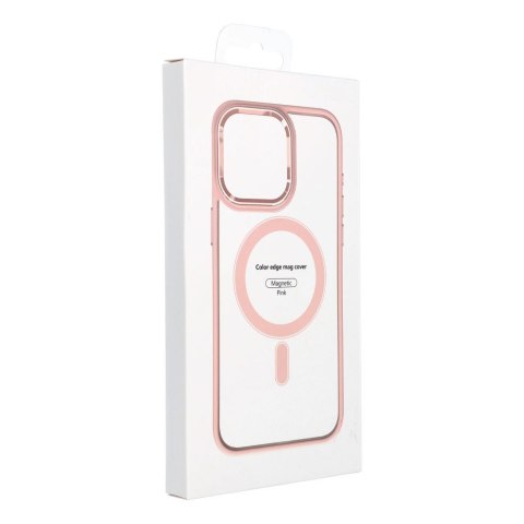 Etui na iPhone 13 PRO Color Edge Mag Cover zgodne z MagSafe różowe