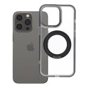 Etui na iPhone 13 PRO Frame Circle Stand zgodne z MagSafe czarne