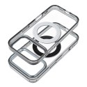 Etui na iPhone 13 PRO Frame Circle Stand zgodne z MagSafe czarne