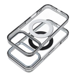 Etui na iPhone 13 PRO Frame Circle Stand zgodne z MagSafe czarne