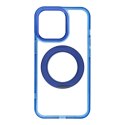 Etui na iPhone 13 PRO Frame Circle Stand zgodne z MagSafe granatowe