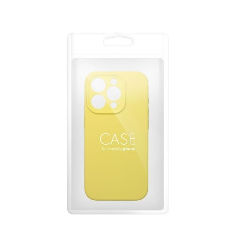 Etui na iPhone 13 Silicone 2mm (camera protection) zółte