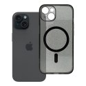 Etui na iPhone 14 Clear Mag Cover - Glitter (Str / Camera Protection) zgodne z MagSafe czarne glitter