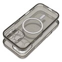 Etui na iPhone 14 Clear Mag Cover - Glitter (Str / Camera Protection) zgodne z MagSafe czarne glitter