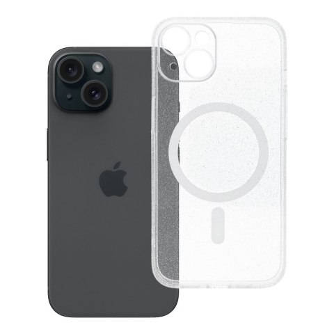 Etui na iPhone 14 Clear Mag Cover - Glitter (Str / Camera Protection) zgodne z MagSafe transparentne glitter
