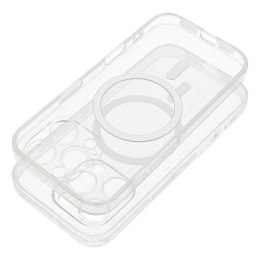 Etui na iPhone 14 Clear Mag Cover - Glitter (Str / Camera Protection) zgodne z MagSafe transparentne glitter