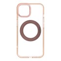 Etui na iPhone 14 Frame Circle Stand zgodne z MagSafe złote