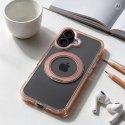 Etui na iPhone 14 Frame Circle Stand zgodne z MagSafe złote