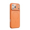 Etui na iPhone 14 PRO Make zgodne z MagSafe pomarańczowe