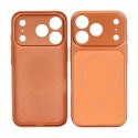 Etui na iPhone 15 Make zgodne z MagSafe pomarańczowe