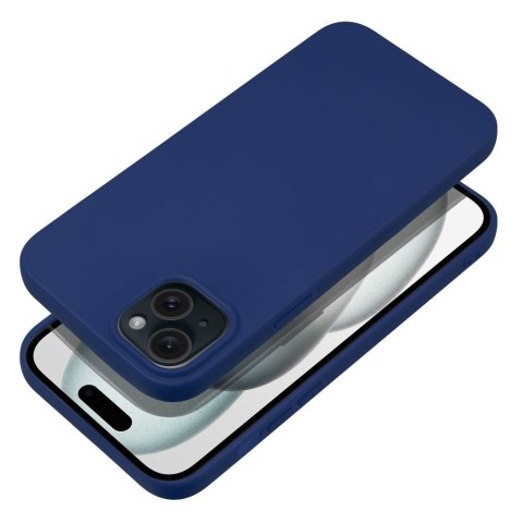 Etui na iPhone 15 PLUS Soft ciemnoniebieskie
