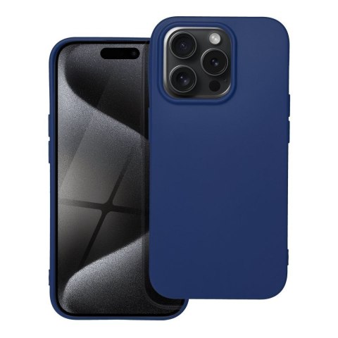 Etui na iPhone 15 PRO Soft ciemnoniebieskie