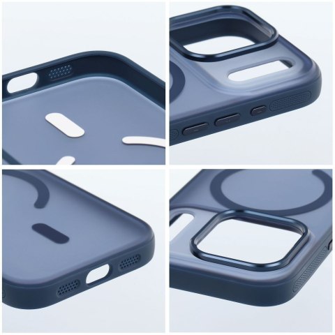 Etui na iPhone 16 Flexline Mag Cover zgodne z MagSafe granatowe
