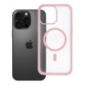 Etui na iPhone 16 PRO MAX Flexline Mag Cover zgodne z MagSafe różowe