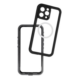 Etui na iPhone 16 PRO MAX Shellbox Dot wodoodporne zgodne z MagSafe czarne