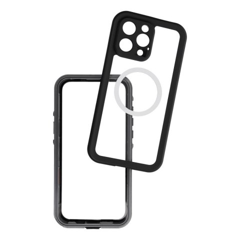 Etui na iPhone 16 PRO MAX Shellbox Dot wodoodporne zgodne z MagSafe czarne