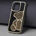 Etui na iPhone 16 PRO Teddy Bear złote