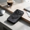 Etui na iPhone 16 Quartz Circle Stand Mag Cover czarne