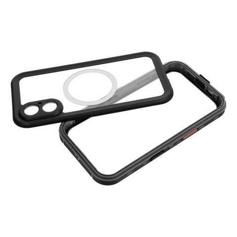 Etui na iPhone 16 Shellbox Dot wodoodporne zgodne z MagSafe czarne