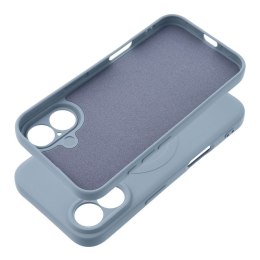 Etui na iPhone 16 Silicone Mag Cover zgodne z MagSafe (camera protection) jasnoniebieskie