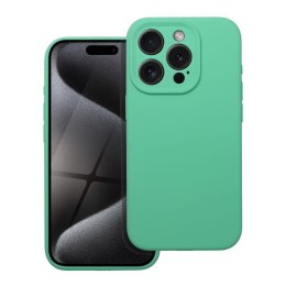 Etui na iPhone 16e (SE 4 2025) / 17e Silicone 2mm (camera protection) miętowe