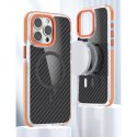 Etui na iPhone 16e (SE4 2025) / 17e Fiber zgodne z MagSafe pomarańczowe