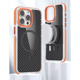 Etui na iPhone 16e (SE4 2025) / 17e Fiber zgodne z MagSafe pomarańczowe